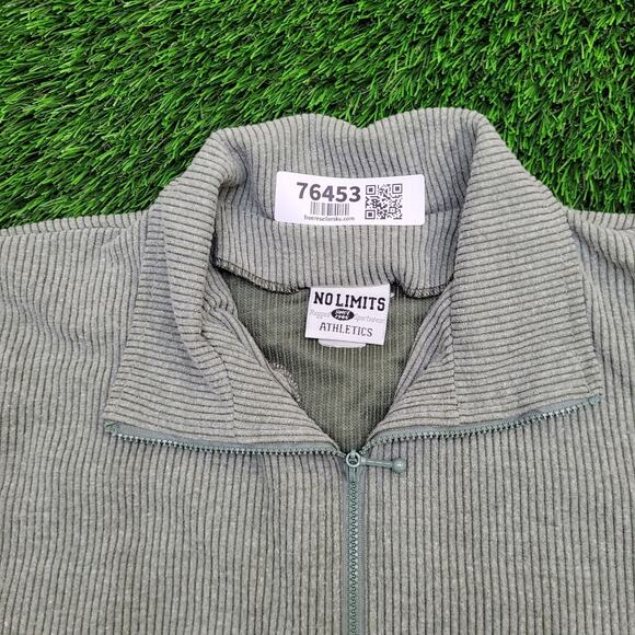 Vintage NO-Limits Cropped Jacket Women Medium 20x16 Ribbed USA - Picture 9 of 12